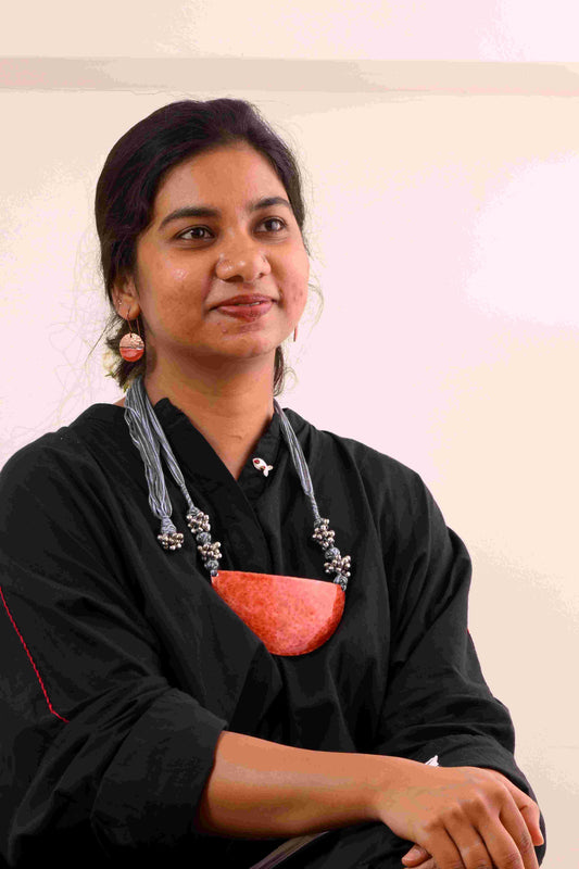 Aruna Ardha-Chandra handcrafted jewelry set