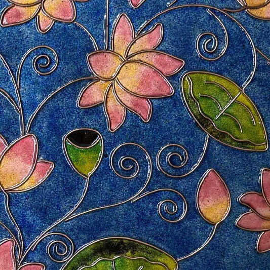 Handcrafted Pichhwai Wall Plate- Kamal Talai