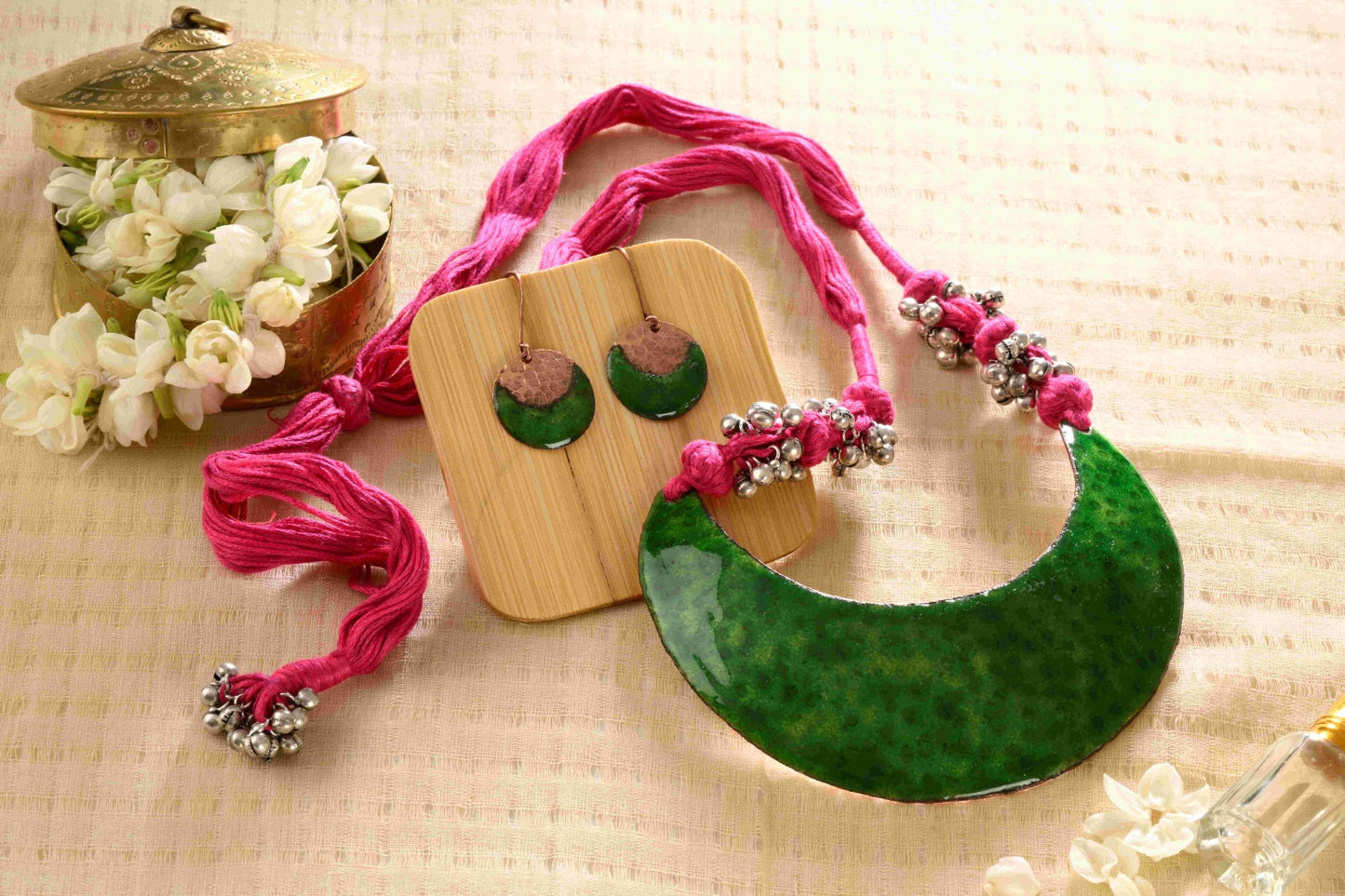 Harini Nav-Chandra handcrafted earrings