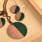 Hand Crafted Copper Enamel -  Kakan Green Set