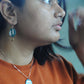 Copper enamel jewelry, handcrafted in Maharashtra, India Baadal