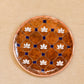Handcrafted Copper Enamel Lotus Orange Wall Plate-3 sizes