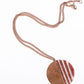 Handcrafted Copper Enamel Fire Small Pendant