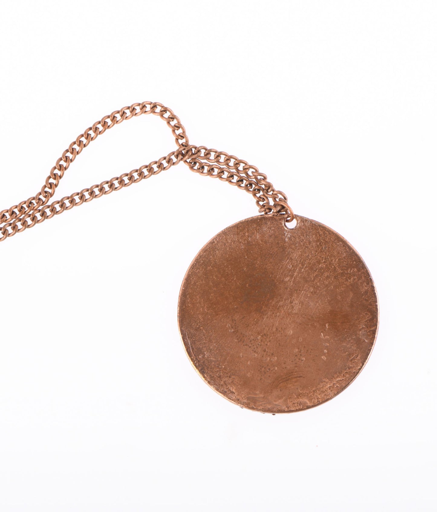 Handcrafted Copper Enamel Fire Small Pendant