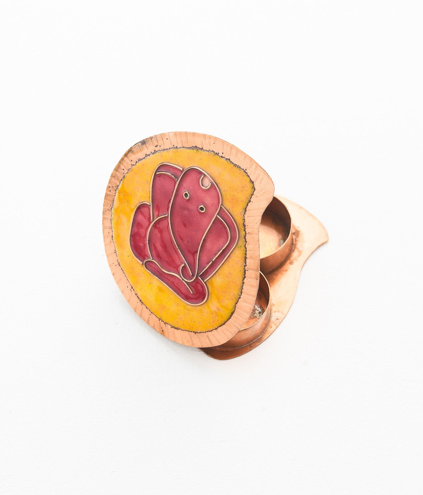 Ekibeki Ganesha Kumkum Holder (Yellow)