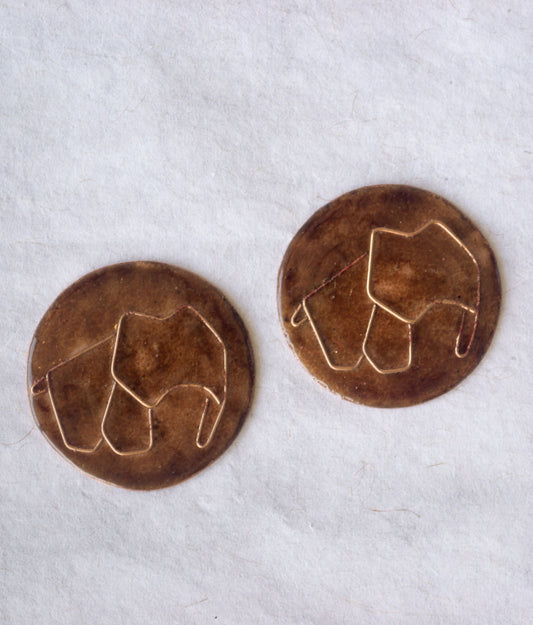Ekibeki Copper Enamel Handcrafted Fridge Magnets (Single Pc). Animal Series