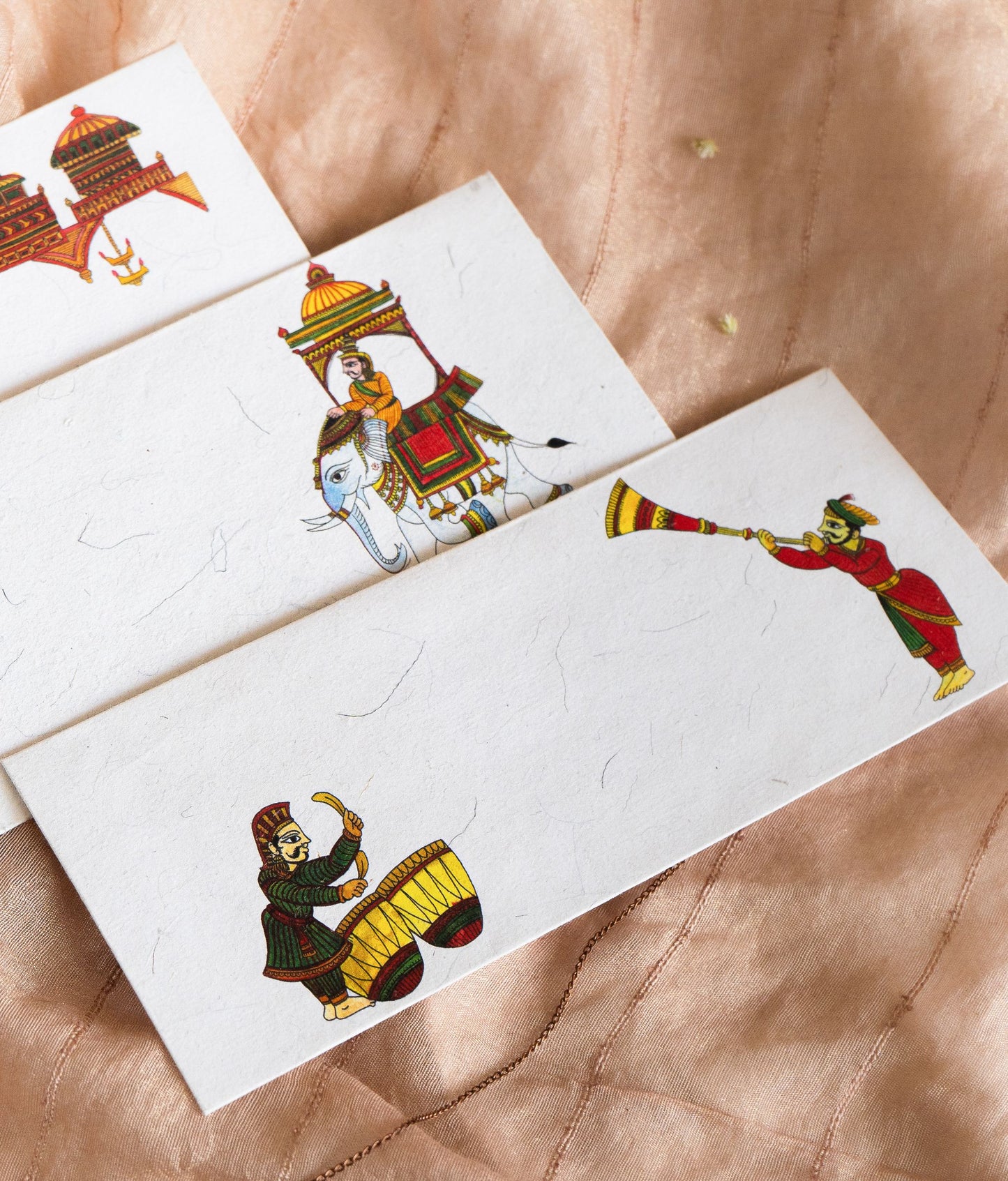 Set of 6 Celebration Handmade Gift Envelopes in Chitrakathi
