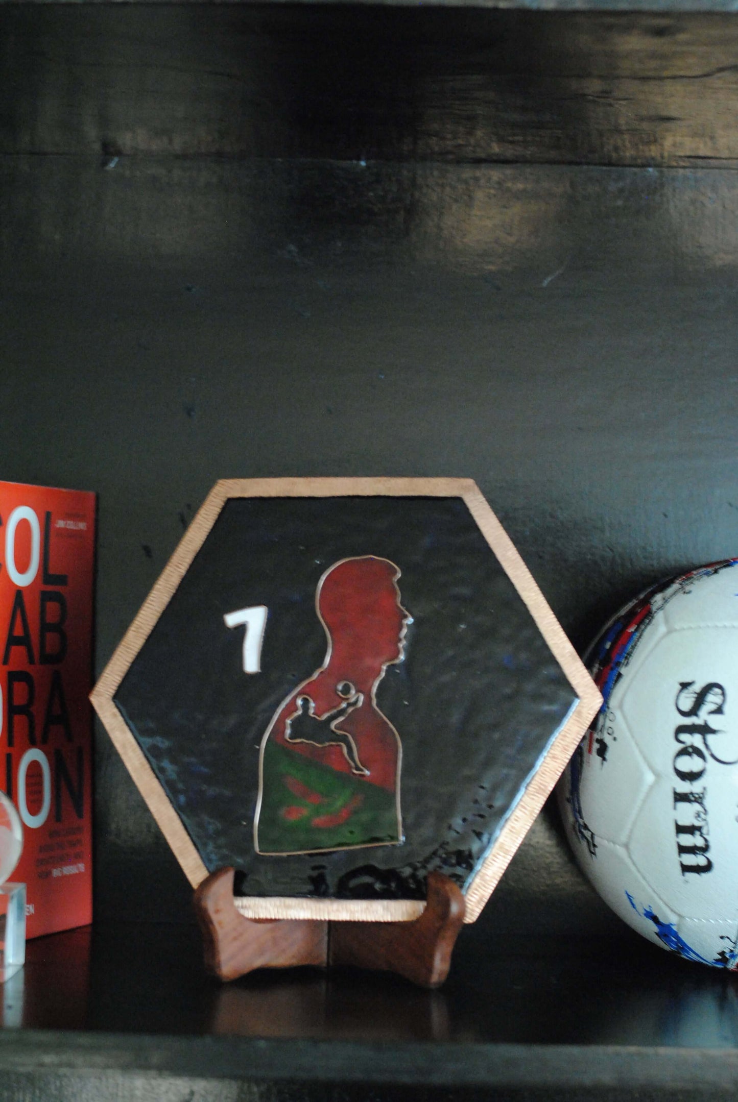 Copper enameled wallplates to celebrate FIFA legacies, Ronaldo. With The Plated Project