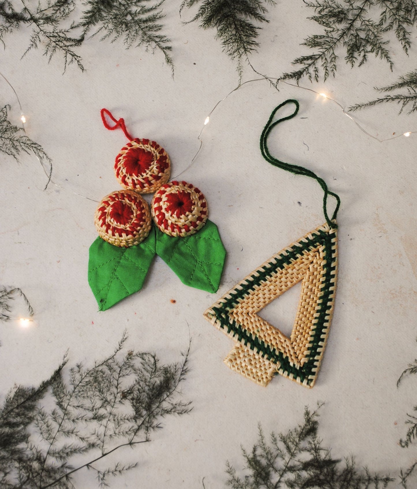 Handcrafted golden grass weavers create Christmas ornaments as new designs to keep the old art relevant in modern days