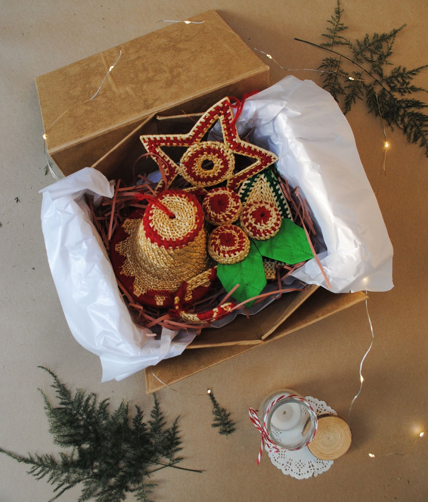 Handcrafted golden grass weavers create Christmas ornaments as new designs to keep the old art relevant in modern days
