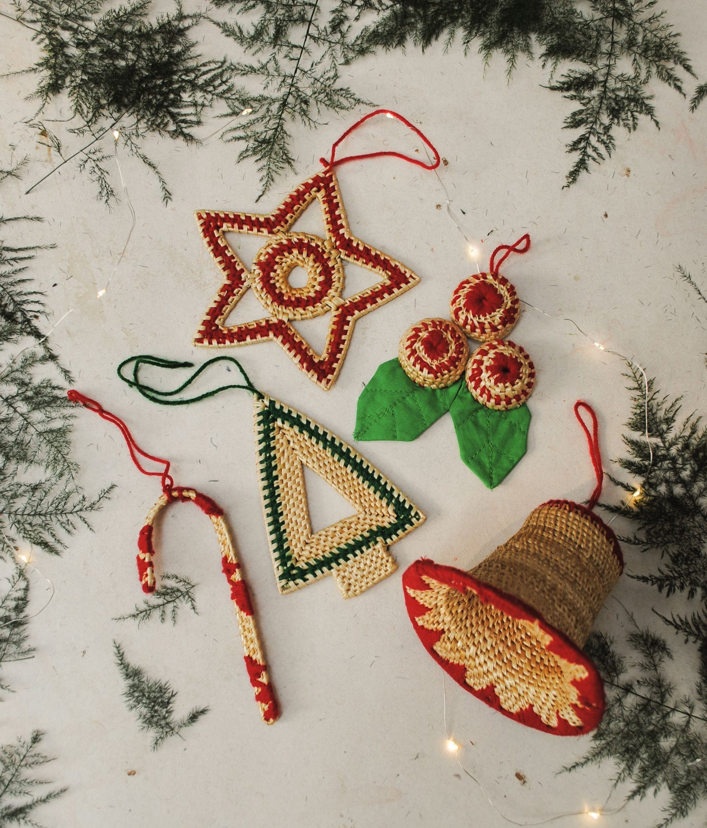 Handcrafted golden grass weavers create Christmas ornaments as new designs to keep the old art relevant in modern days