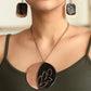 Handcrafted Phyllo Coal Black Copper Enamel Earrings