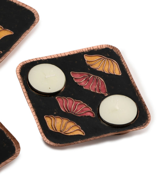 Ekibeki Handcrafted Tealight holder Vasant 4 Lotus