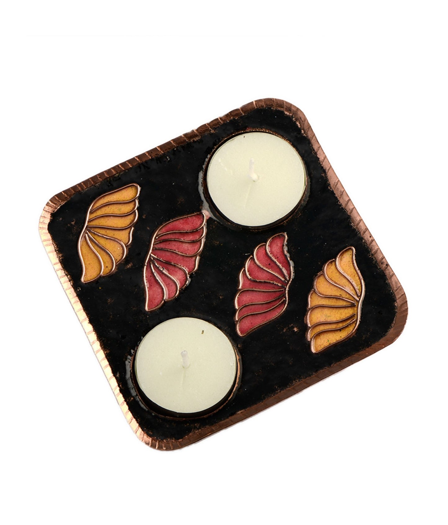 Ekibeki Handcrafted Tealight holder Vasant 4 Lotus