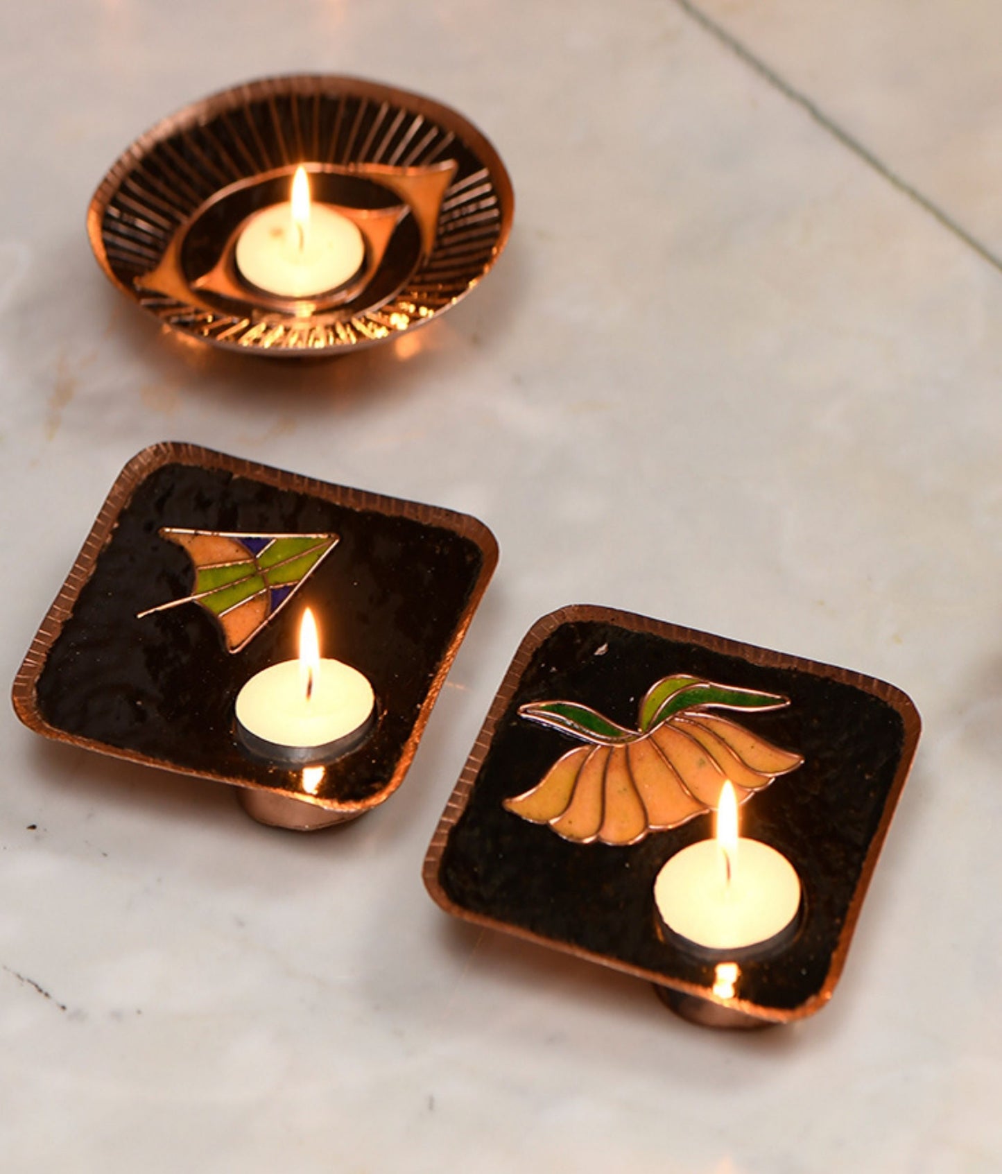 Ekibeki Handcrafted Tealight holder Zhep Single