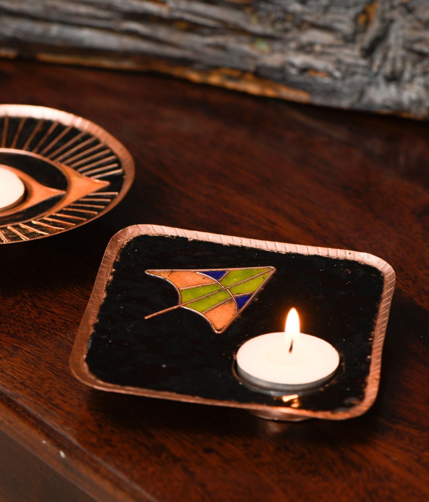 Ekibeki Handcrafted Tealight holder Zhep Single