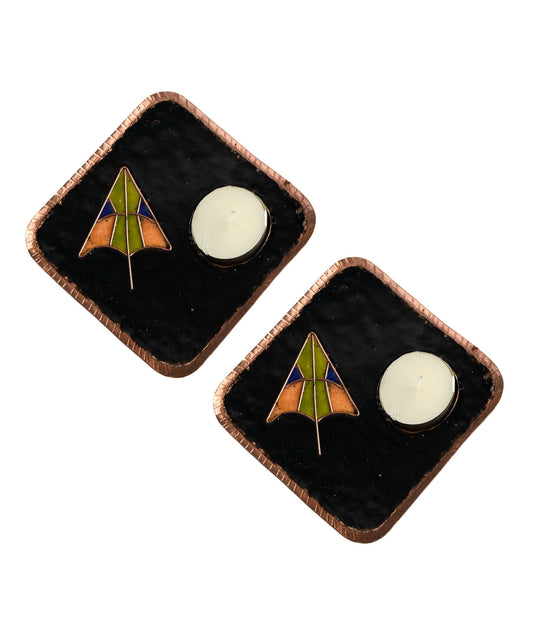 EkiBeki Handcrafted Tealight holder Zhep (Set of 2)