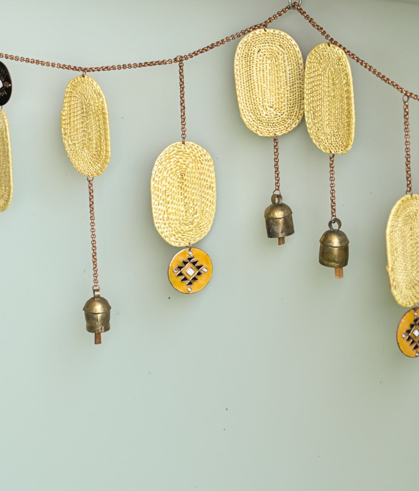 Handcrafted golden grass weavers create new designs to keep the old art relevant in modern days, as torans and wall hangings