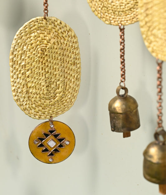 Handcrafted golden grass weavers create new designs to keep the old art relevant in modern days, as torans and wall hangings