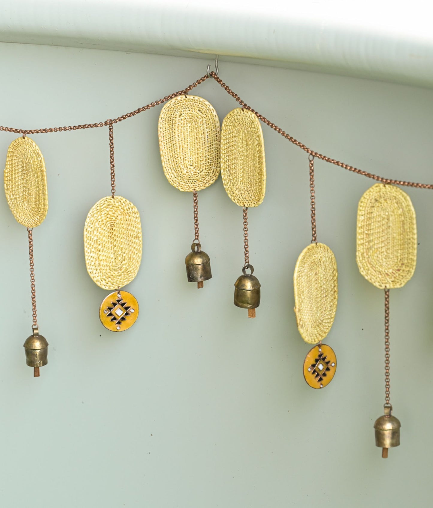 Handcrafted golden grass weavers create new designs to keep the old art relevant in modern days, as torans and wall hangings