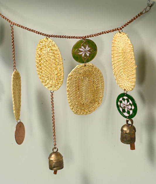 Handcrafted golden grass weavers create new designs to keep the old art relevant in modern days, as torans and wall hangings