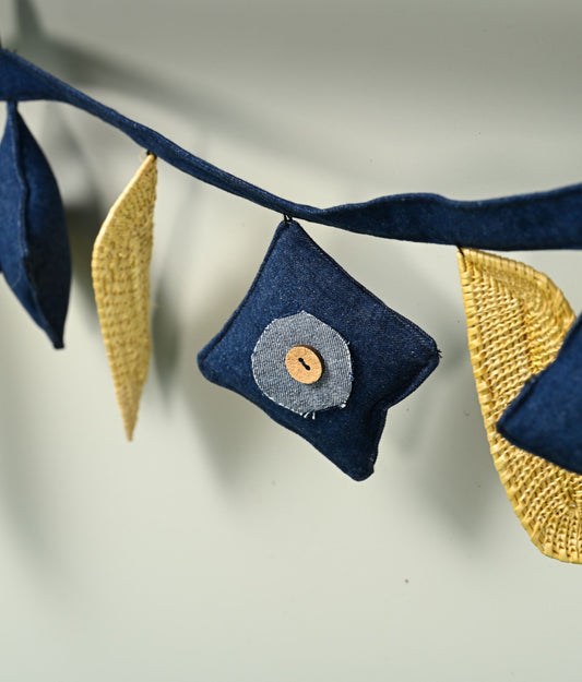 Handcrafted golden grass weavers create new designs to keep the old art relevant in modern days, as torans and wall hangings