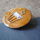Copper enamel trinkets, funky lapel pin handcrafted in Maharashtra, India. Chai paani theme