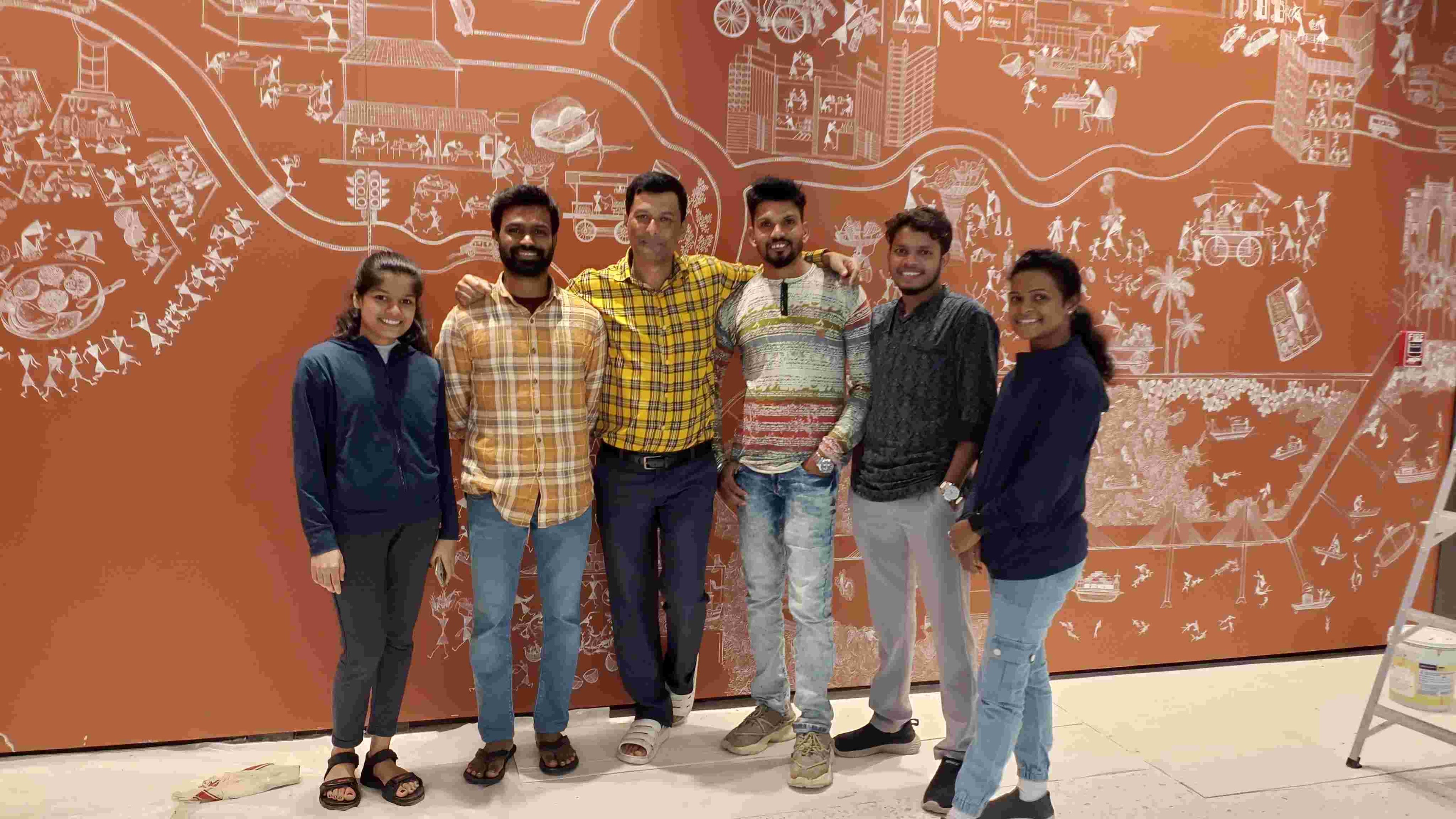 Warli meets Mumbai: a mural applauding the city’s soul