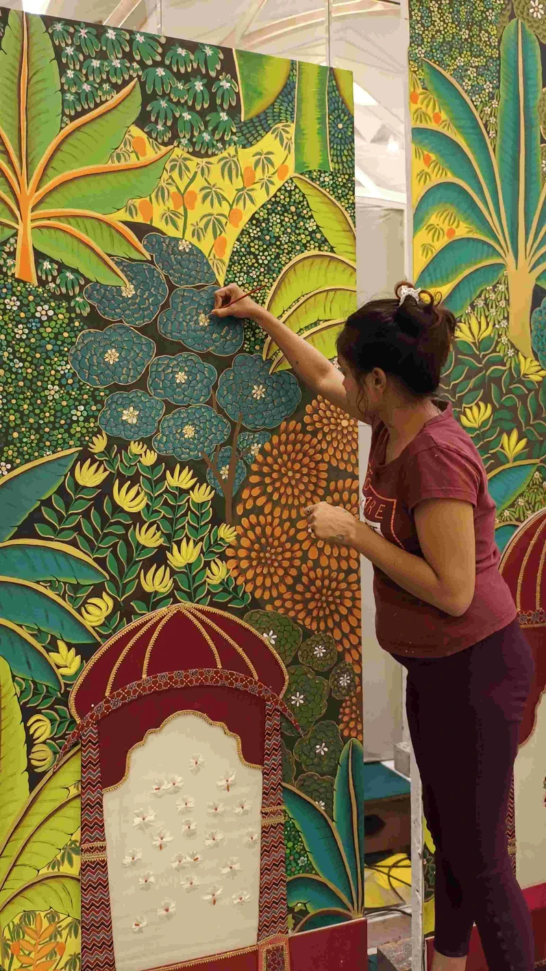 A Tapestry of Love, Faith, and Heritage: Celebrating a Union Through Art
