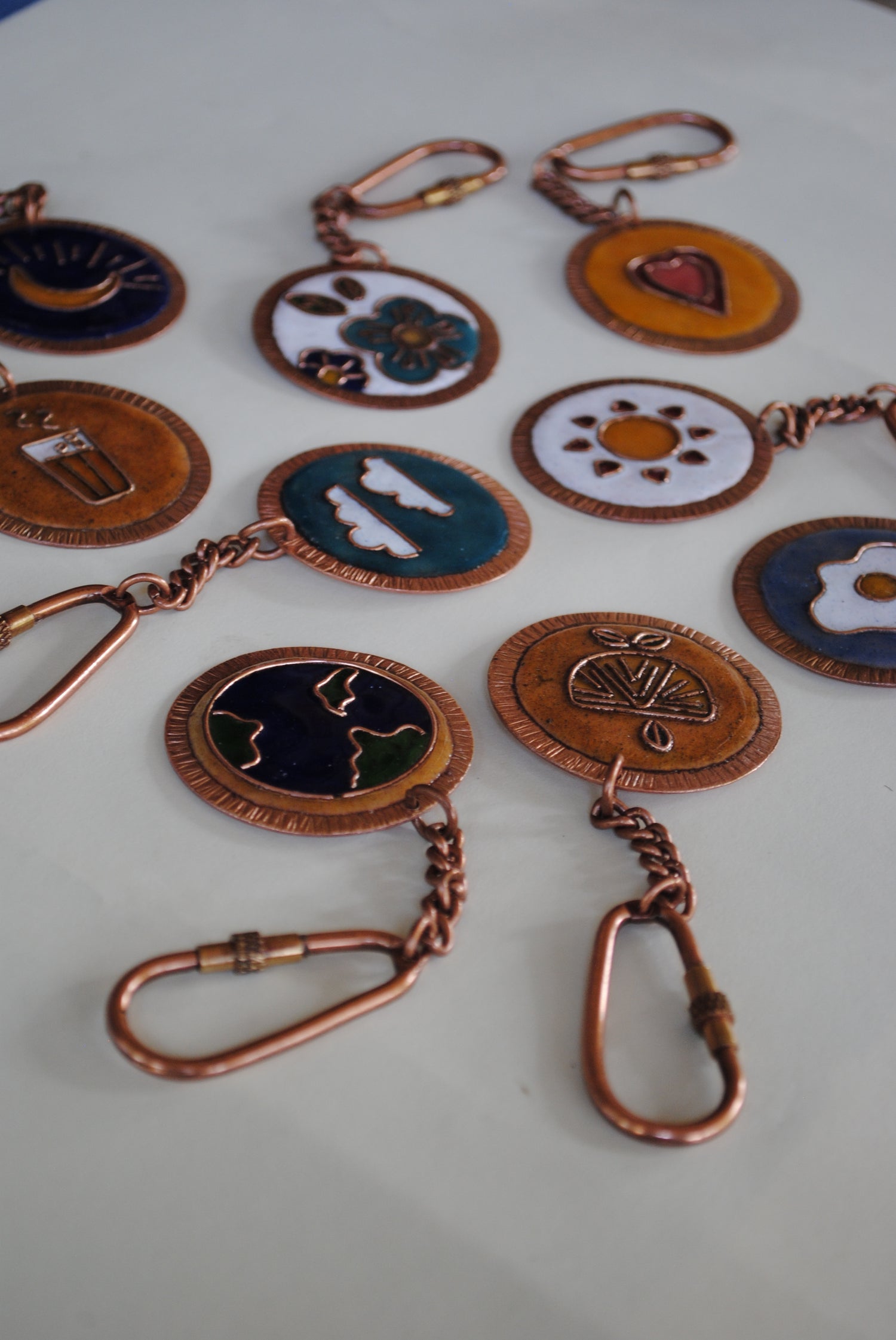 Trinkets, keychains, brooches