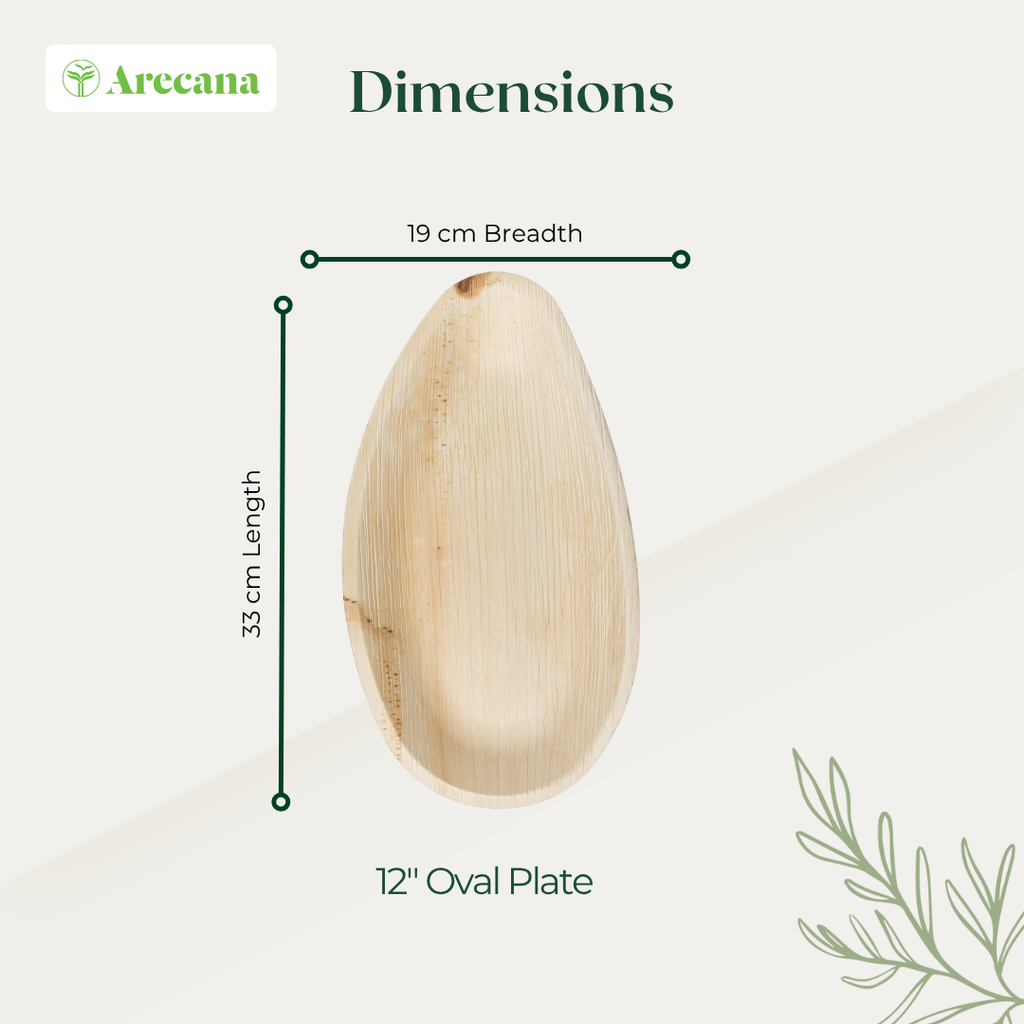 Tamul Arecana Tableware-  Oval Plate