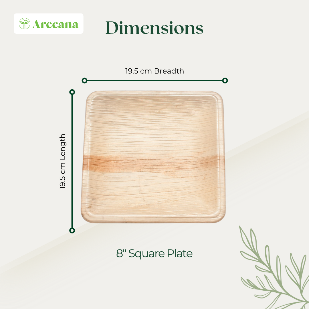 Tamul Arecana Tableware-  Square plate