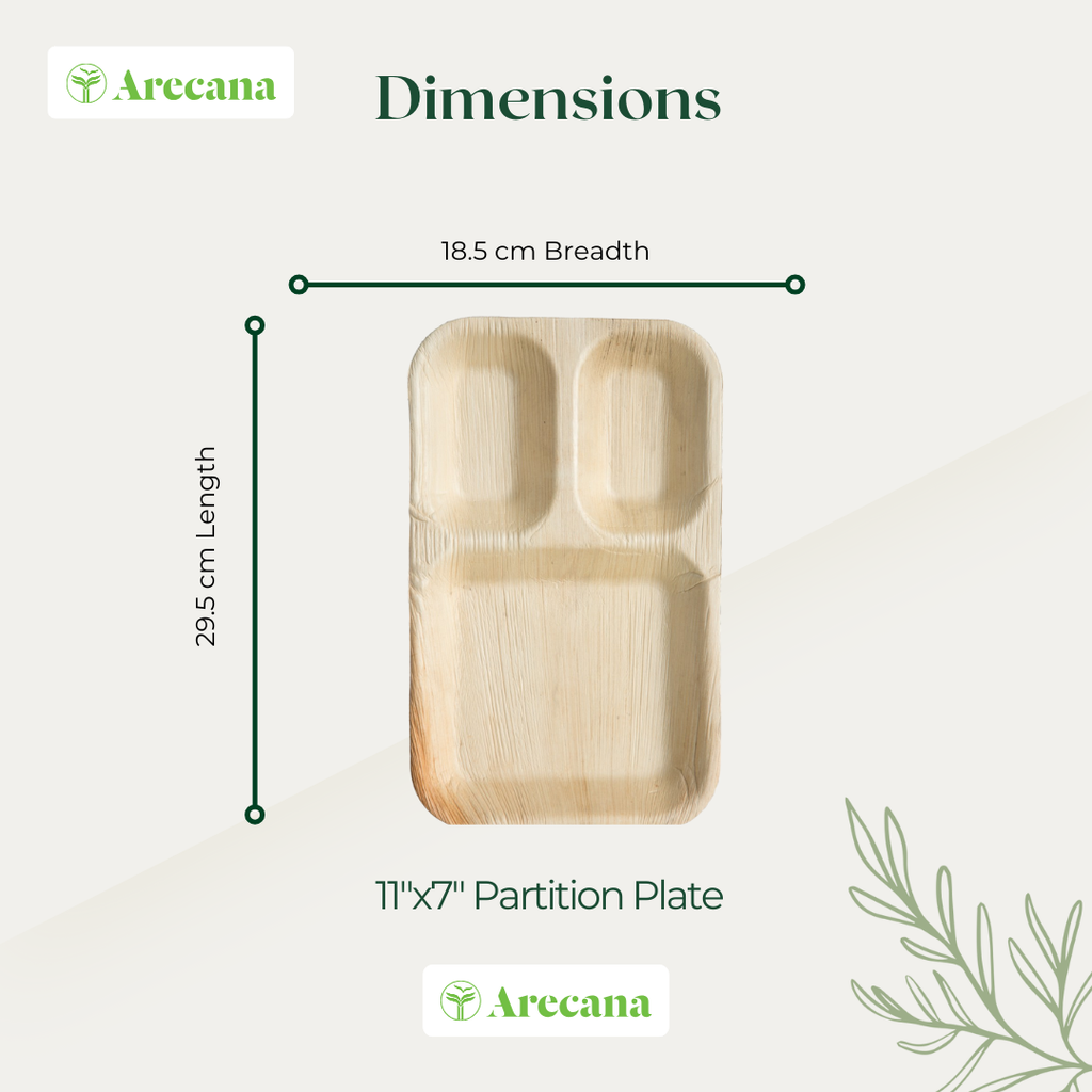 Tamul Arecana Tableware-  Partition plates