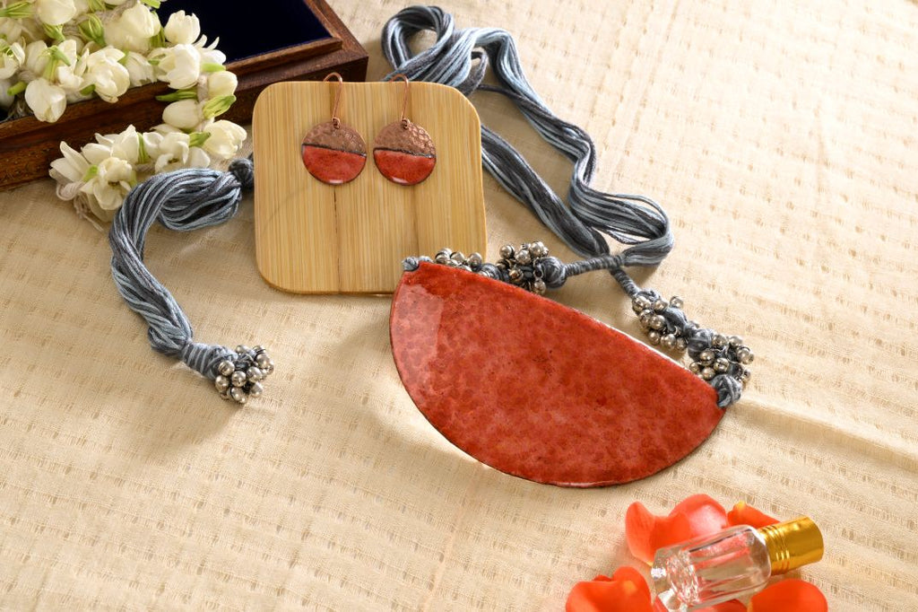Aruna Ardha-Chandra handcrafted jewelry set