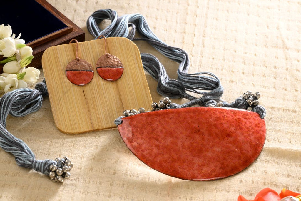Aruna Ardha-Chandra handcrafted jewelry set