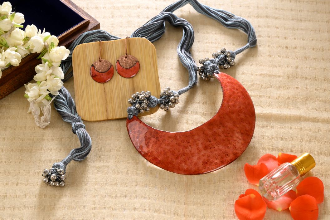 Aruna Nav-Chandra handcrafted jewelry set