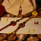 Handcrafted "Indraa" textured Copper Enamel Rakhi by EkiBeki