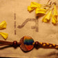 Handcrafted "Indraa" textured Copper Enamel Rakhi by EkiBeki