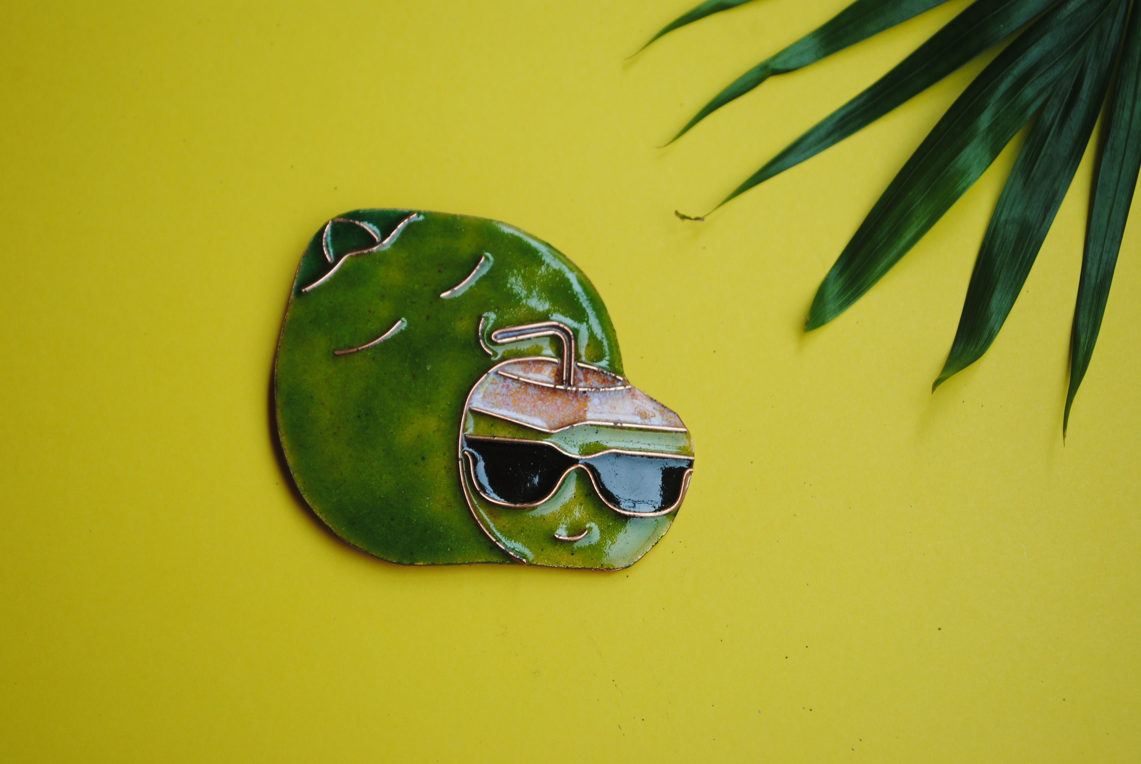 Ekibeki Handcrafted  Copper Enamel Fridge Magnets- Summer series