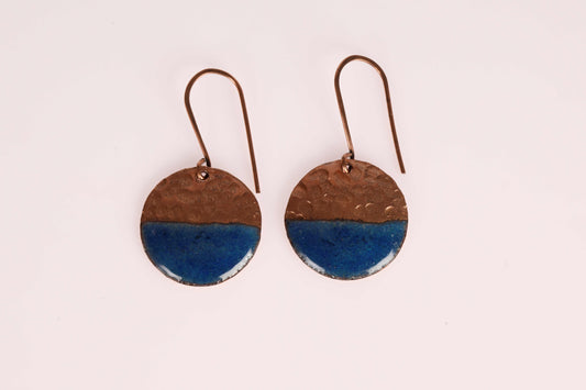 Neela Ardha-Chandra handcrafted earrings