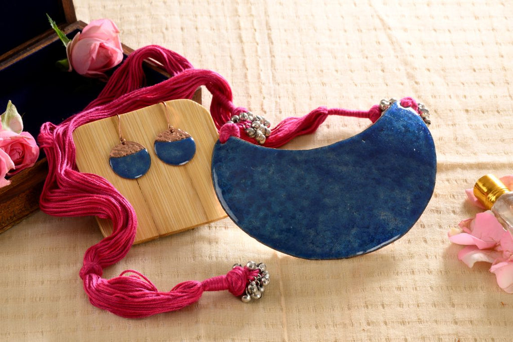 Neela Trupta-Chandra handcrafted jewelry set
