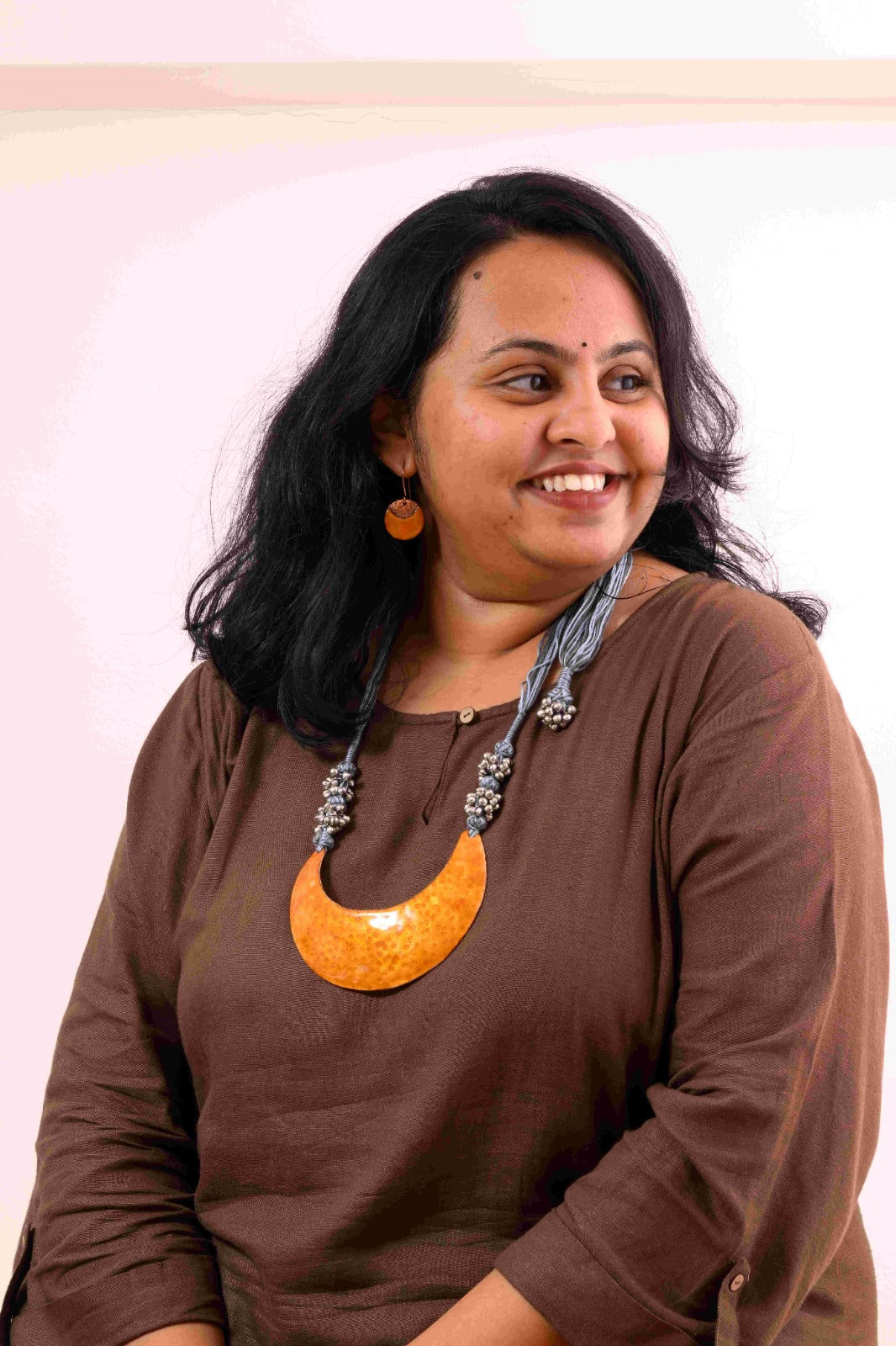 Suvarna Nav-Chandra handcrafted pendant
