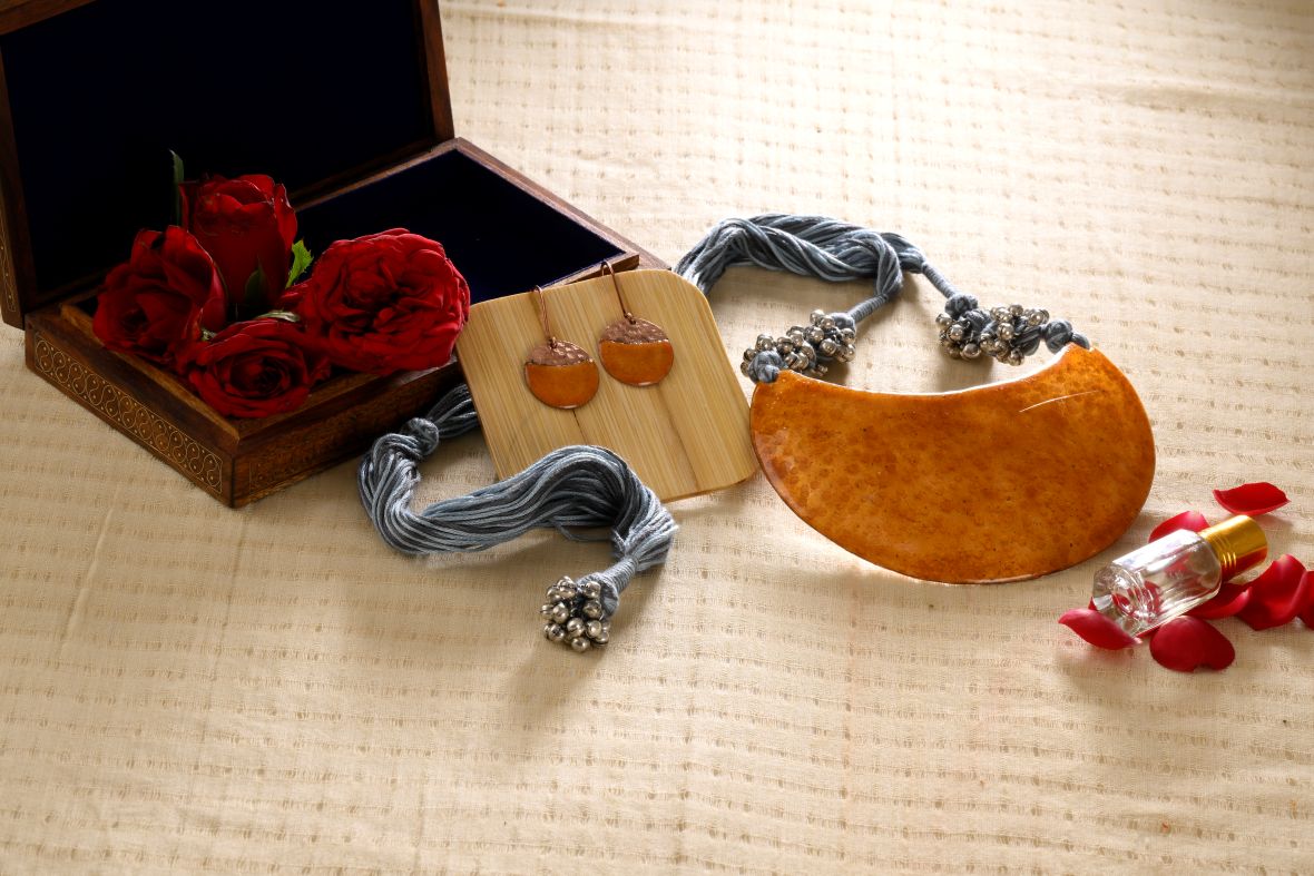 Suvarna Trupta-Chandra handcrafted jewelry set