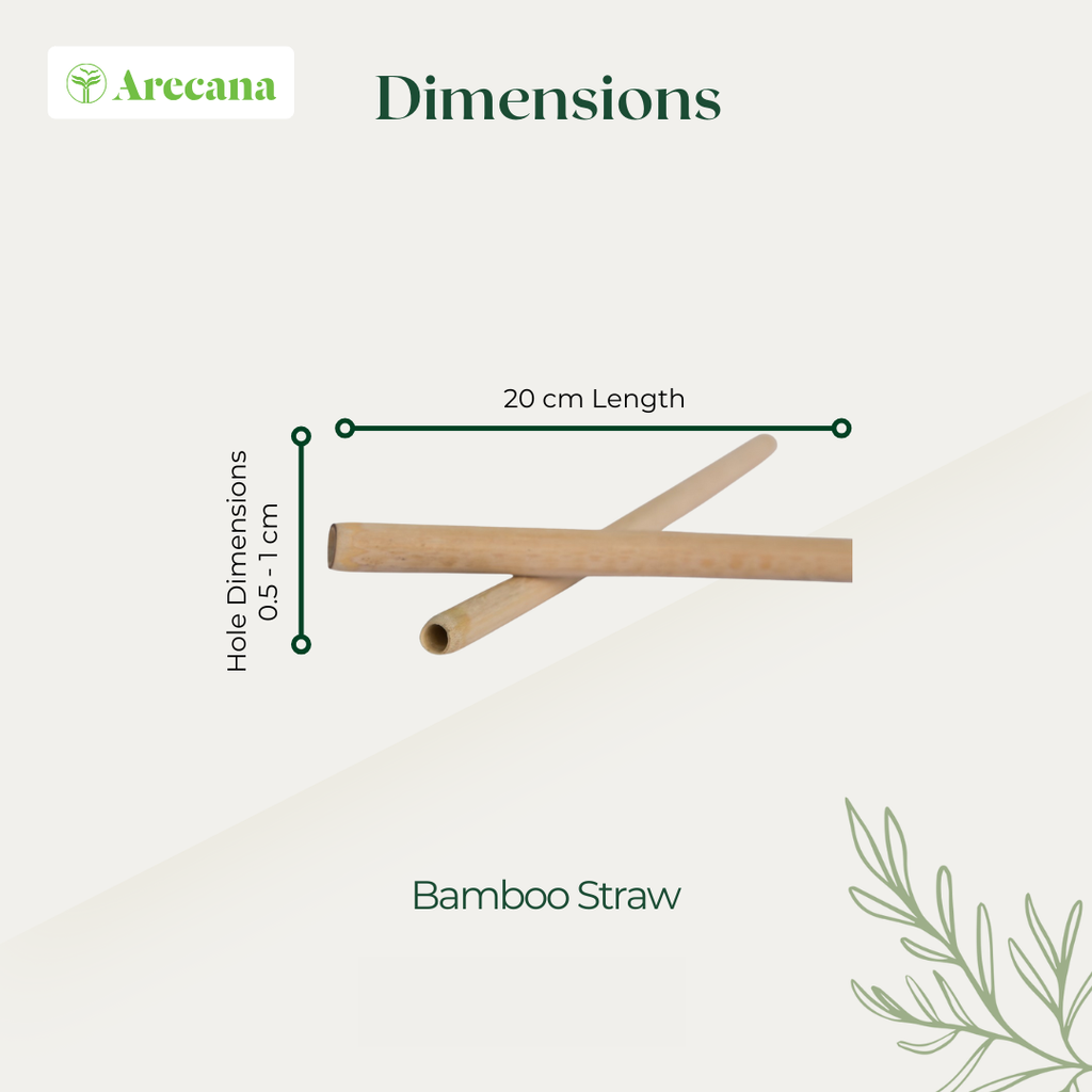 Tamul Arecana Tableware- Bamboo Straws