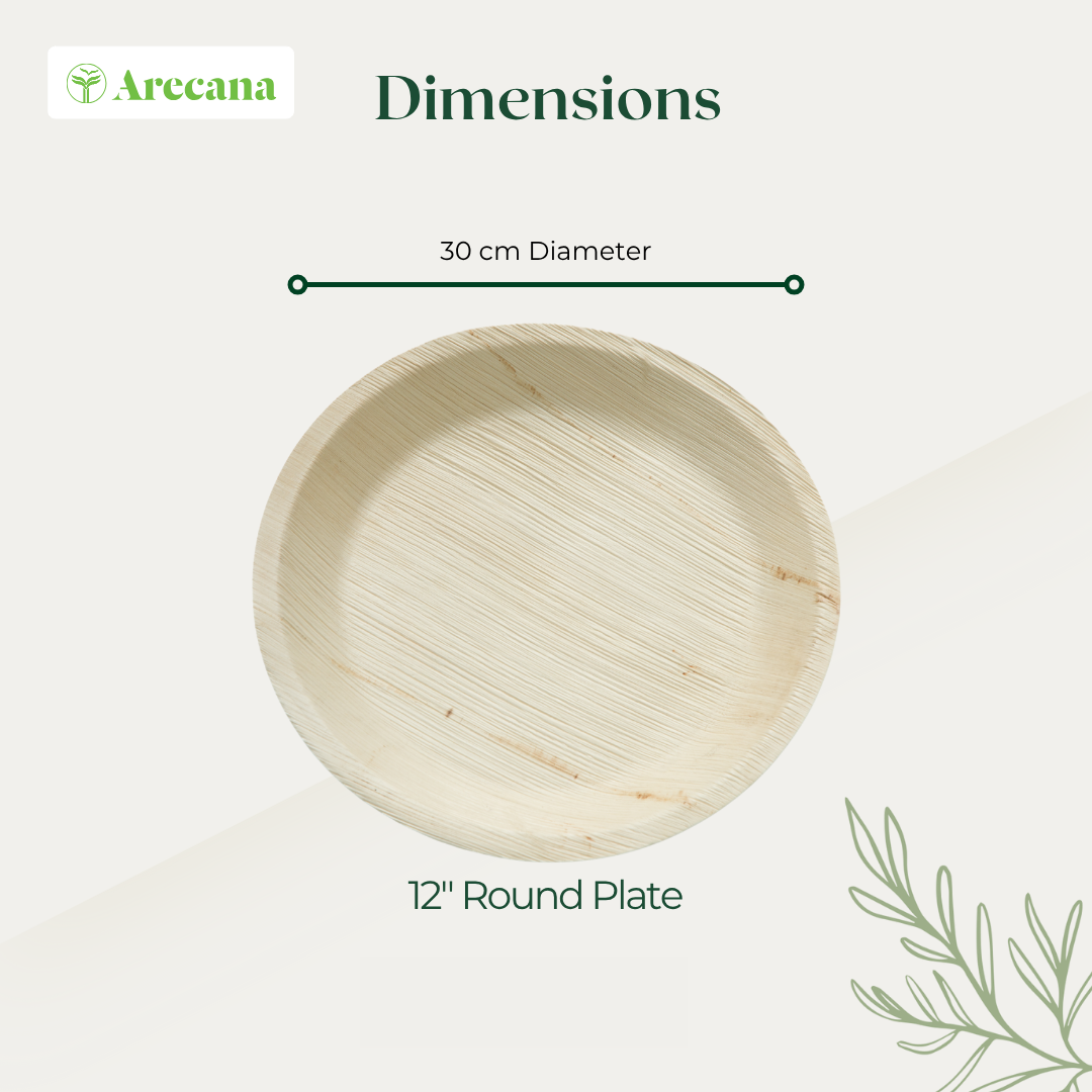 Tamul Arecana Tableware-  Round Plate