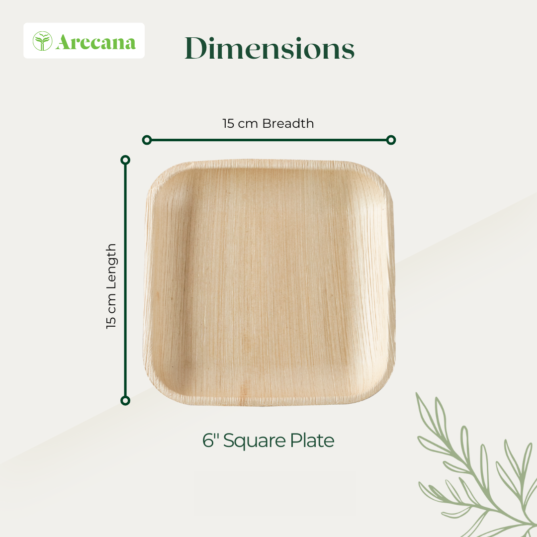 Tamul Arecana Tableware-  Square plate
