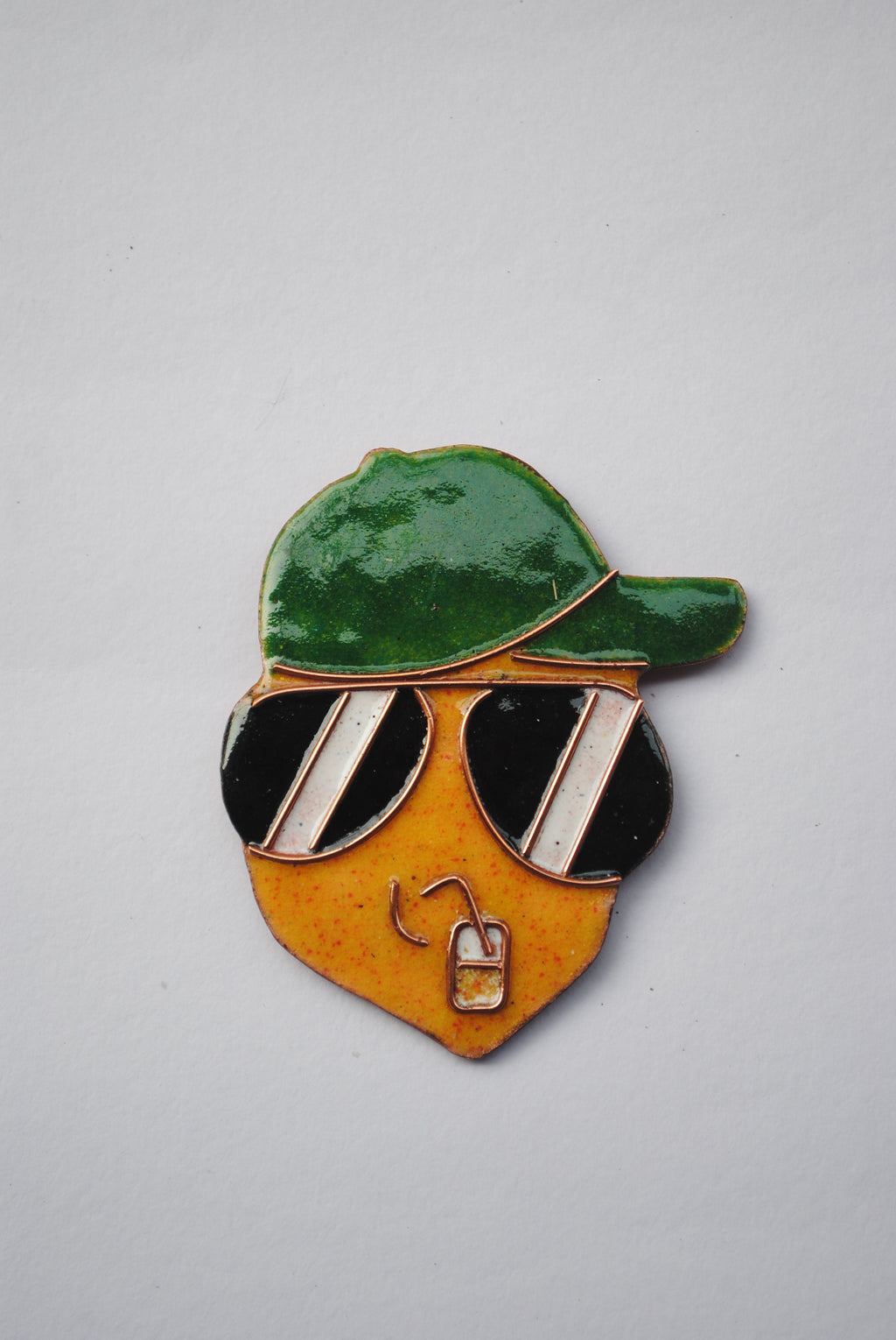 Ekibeki Handcrafted  Copper Enamel Fridge Magnets- Summer series