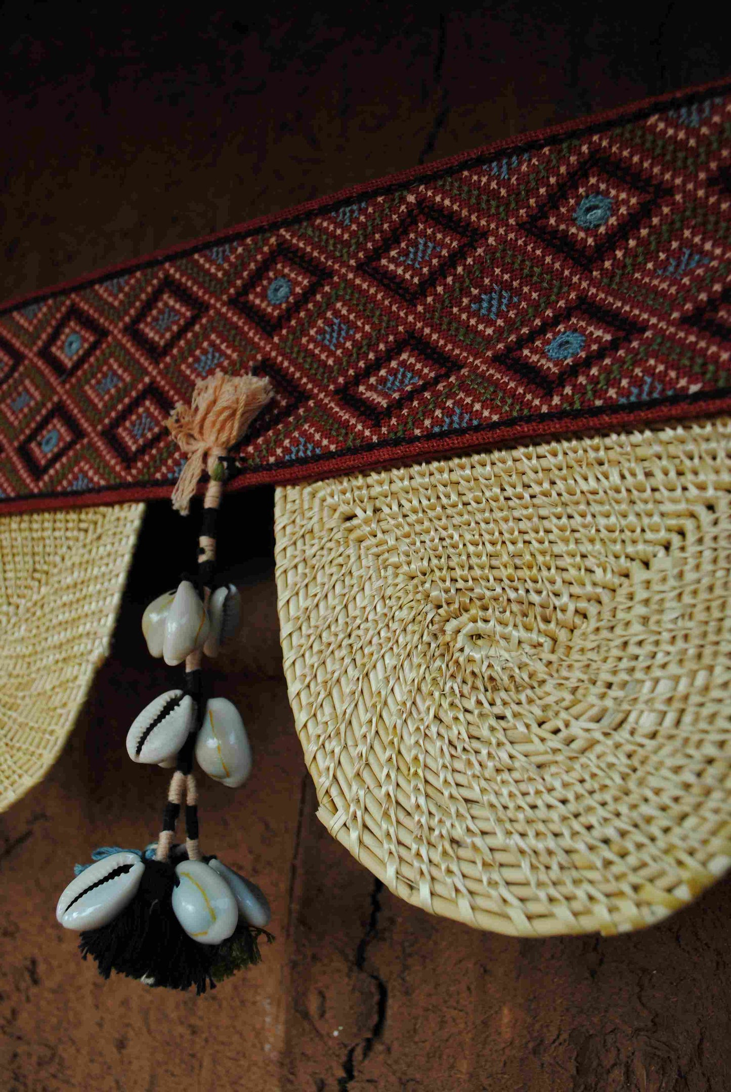 Ekibeki Banjara Golden Grass Toran (Red)