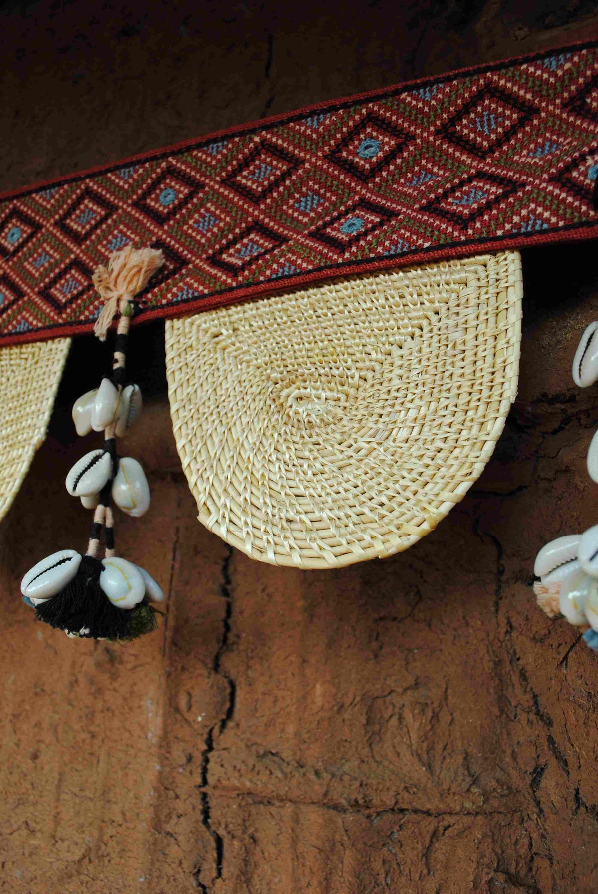 Ekibeki Banjara Golden Grass Toran (Red)