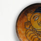 Home decor wall plates of Ganesh as Omkara, Ekdanaka, Vinayaka, handpainted and enameled on beaten copper